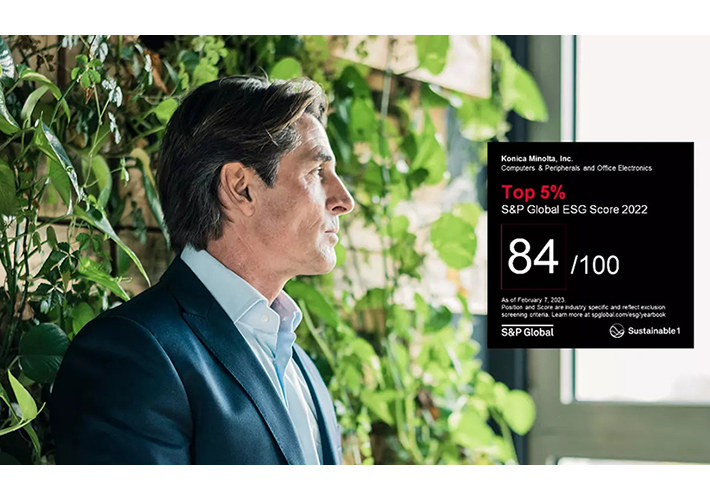 Foto Konica Minolta se sitúa entre el 5% de las empresas más sostenibles de su mercado según el anuario sostenibilidad 2023 de S&P Global.